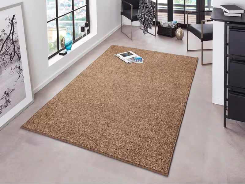 Hanse Home Teppich Pure 140 cm x 200 cm, Braun