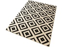 Hanse Home Teppich Diamond 120 cm x 170 cm, Crème/Schwarz