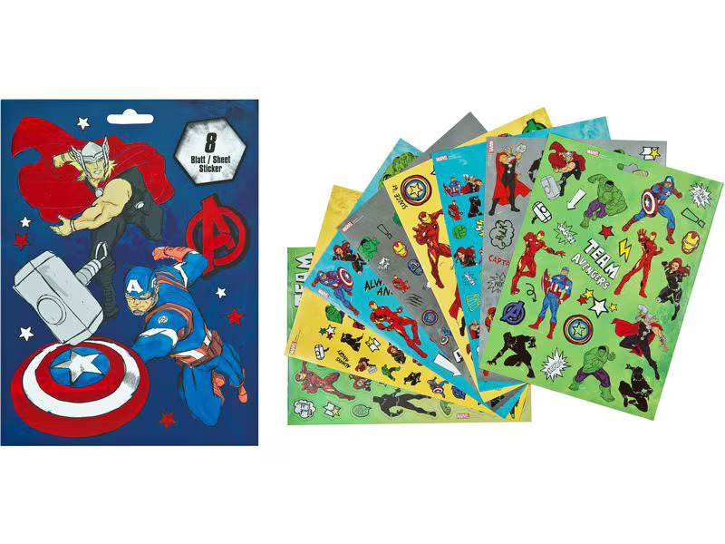 Undercover Stickerbuch Avengers Marvel mit 8 Stickerblättern