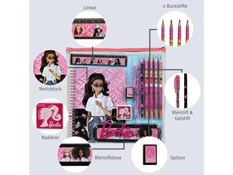 Undercover Schreibset Barbie 9-teilig