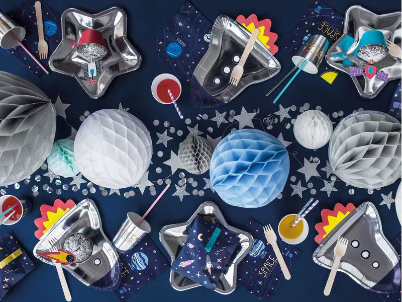 Partydeco Streudeko Kreise Silber