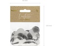 Partydeco Streudeko Kreise Silber