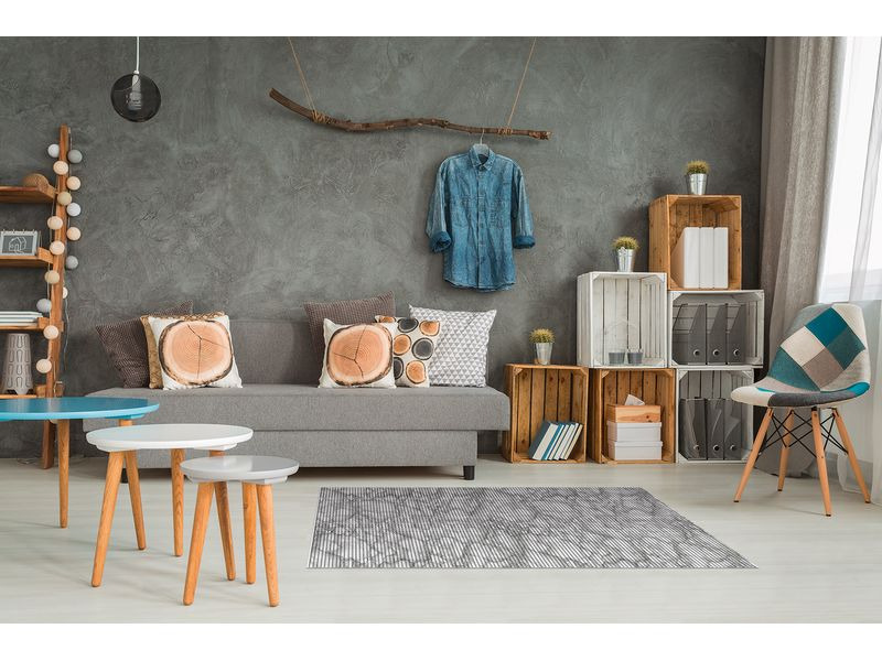 d-c-fix Weichschaummatte Marble 65 cm x 200 cm, Grau