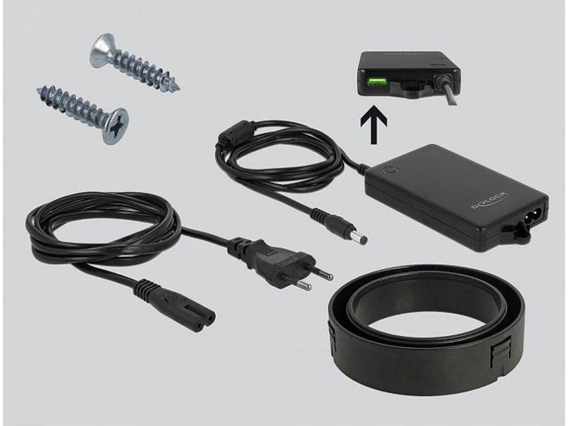 Delock Tisch-Hub 64065 2x USB 3.0 Typ-A Quick Charge