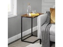 VASAGLE Beistelltisch 55 x 35 x 66 cm, Braun/Schwarz