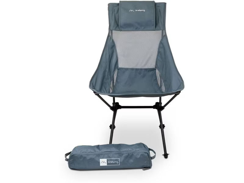 Trekony Campingstuhl Hoch Anthrazit