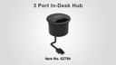 Delock Tisch-Hub USB 3.0 Typ A/C + HD Audio