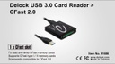 Delock Card Reader Extern USB 3.0 für CFast 2.0 Karten