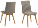 AC Design Stuhl Arosa 2 Stück, Hellgrau