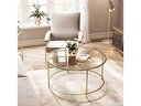 VASAGLE Couchtisch 84 x 45.5 cm, Gold