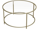 VASAGLE Couchtisch 84 x 45.5 cm, Gold