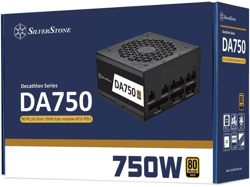 SilverStone Netzteil DA750 Gold 750 W