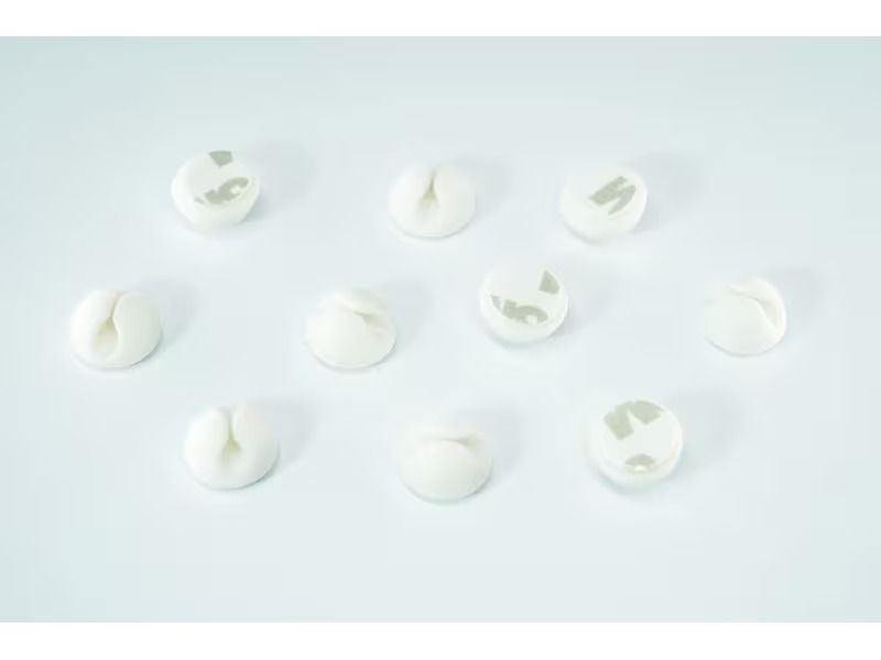 Schönenberger Beans Kabelhalterungen, Ø 15 mm, Weiss