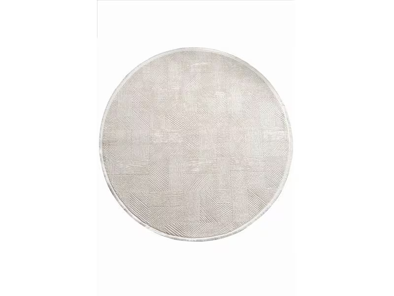 Conceptum Hypnose Teppich Leo 2969 Ø 120 cm, Beige