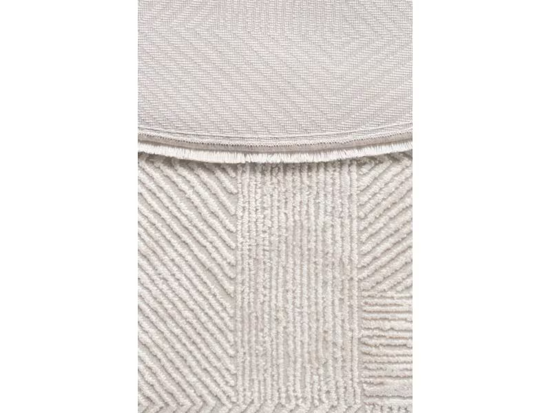 Conceptum Hypnose Teppich Leo 2969 Ø 120 cm, Beige