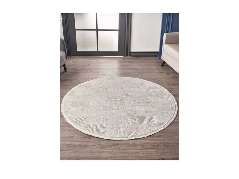 Conceptum Hypnose Teppich Leo 2969 Ø 120 cm, Beige