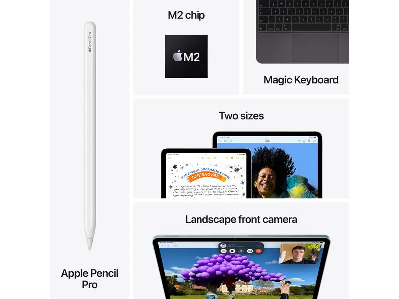 Apple iPad Air 11 M2 Cellular 2024 256 GB Violett
