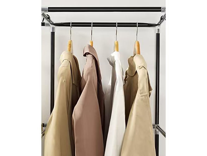 Songmics Regal mit Rolltür 88 x 45 x 170 cm, Schwarz