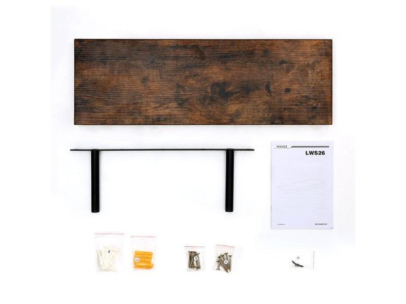 VASAGLE Wandregal Ledge, 60 cm, Holz