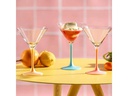 Leonardo Cocktailglas Brera 230 ml, 6 Stück, Himmelblau/Pfirsich/Rosa