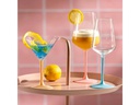 Leonardo Cocktailglas Brera 230 ml, 6 Stück, Himmelblau/Pfirsich/Rosa