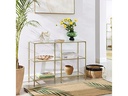 VASAGLE Konsolentisch 100 x 30 x 73 cm, Gold