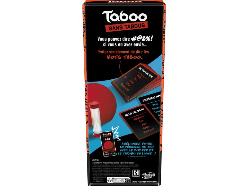 Hasbro Gaming Partyspiel Taboo sans tabous -FR-