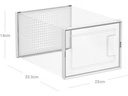 Songmics Schuhorganizer stapelbar 18-er Set, Transparent