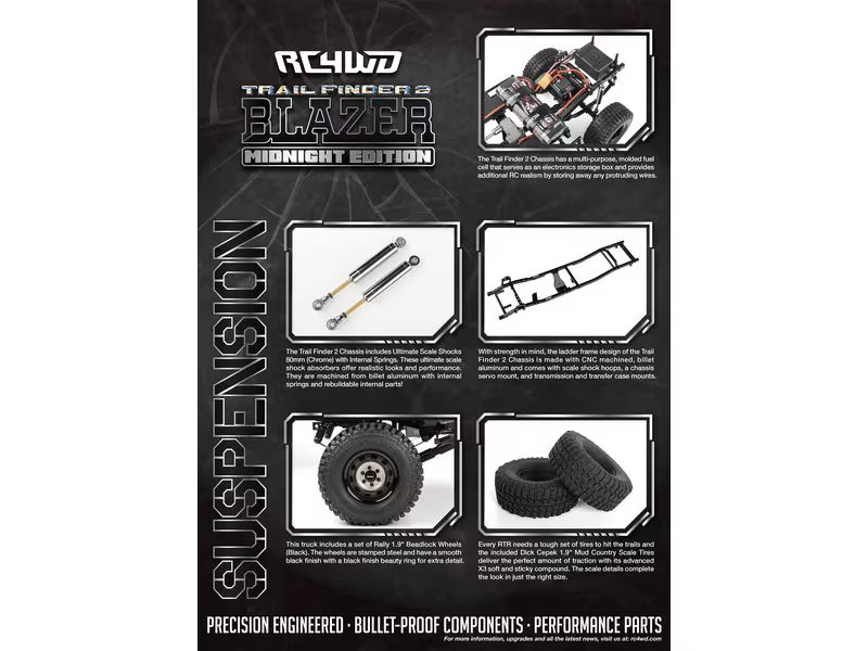 RC4WD Trail Finder 2 Chevrolet Blazer Midnight Edition RTR, 1:10