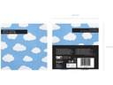 Partydeco Papierservietten Wolken Blau, 33 x 33 cm, 20 Stück
