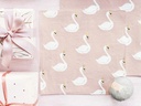 Partydeco Papierservietten Lovely Swan Rosa, 33 x 33 cm, 20 Stück