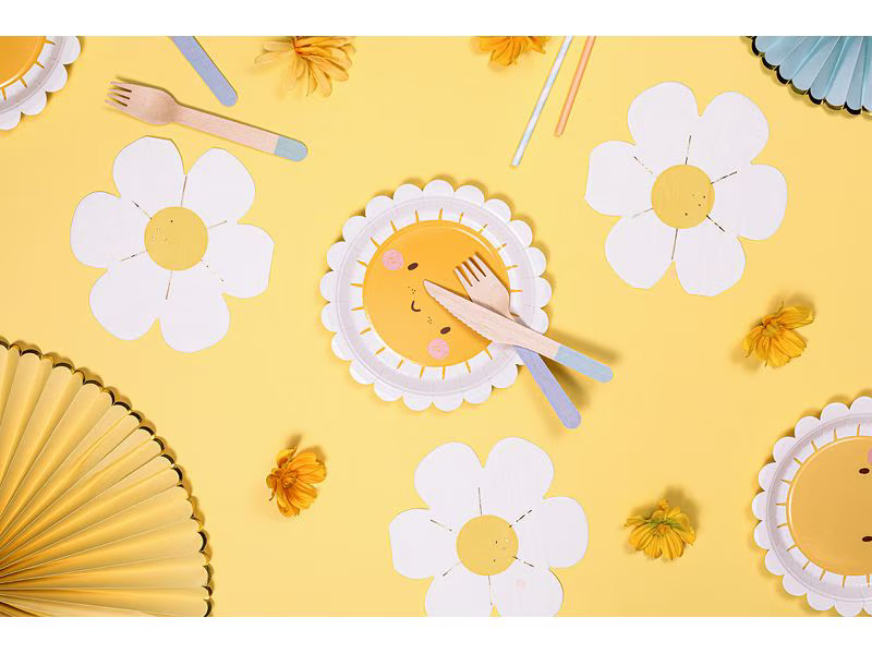 Partydeco Papierservietten Gänseblümchen 16 x 13.5 cm, 12 Stück