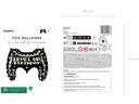 Partydeco Folienballon Game Controller Schwarz, 72 x 52 cm