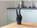 Mandatus Kerze Victory Candle Hand, Schwarz