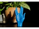 Mandatus Kerze LLAP Candle Hand, Blau