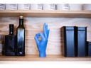 Mandatus Kerze Candle Hand OK, Blau