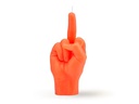 Mandatus Kerze Candle Hand F*ck you, Neonorange