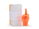 Mandatus Kerze Candle Hand F*ck you, Neonorange
