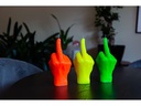 Mandatus Kerze Candle Hand F*ck you, Neonorange