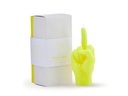 Mandatus Kerze Candle Hand F*ck you, Neongelb