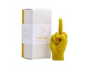 Mandatus Kerze Candle Hand F*ck you, Gelb