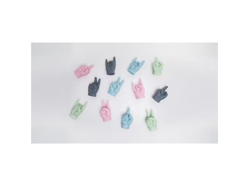 Mandatus Kerze Baby You Rock Candle Hand, Rosa