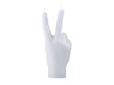 Mandatus Kerze Candle Hand Victory, Weiss