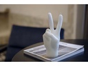 Mandatus Kerze Candle Hand Victory, Weiss