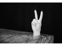 Mandatus Kerze Candle Hand Victory, Weiss