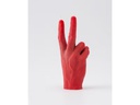 Mandatus Kerze Candle Hand Victory, Rot