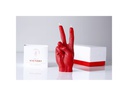 Mandatus Kerze Candle Hand Victory, Rot