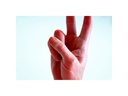 Mandatus Kerze Candle Hand Victory, Rot