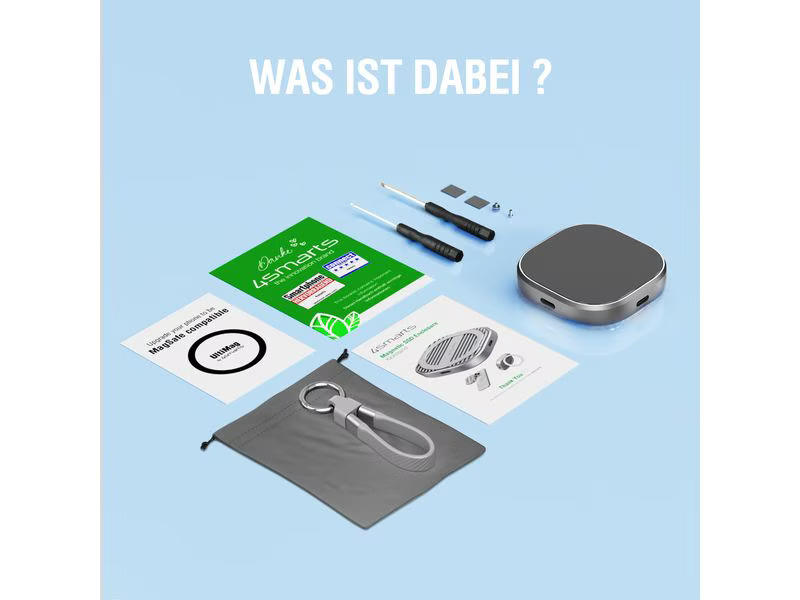 4smarts Magnetisches SSD-Gehäuse Kickstand MagSafe-kompatibel grau