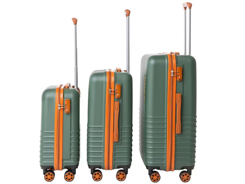 KOOR Reisekofferset Explorer, 3-teilig, Grün